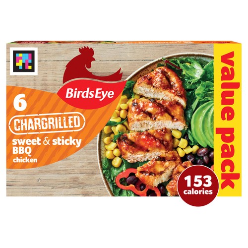 Birds Eye 6 Sweet & Sticky BBQ Chicken Breast Steaks 522g