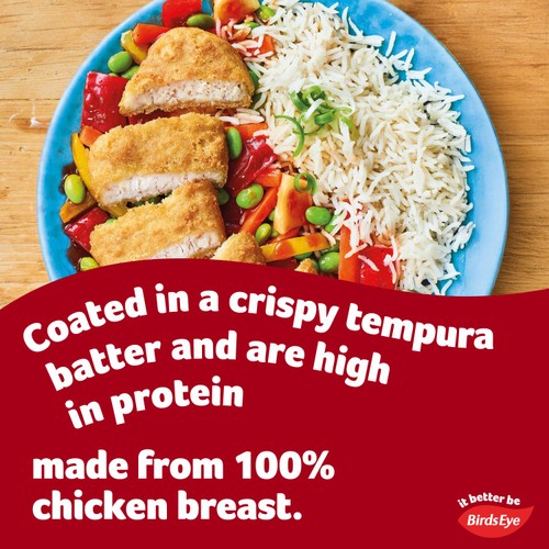 Birds Eye 6 Crispy Tempura Battered Chicken Breast Steaks 510g thumbnail 4