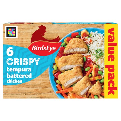 Birds Eye 6 Crispy Chicken in Tempura Batter 510g