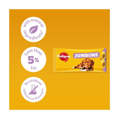 Pedigree Jumbone Adult Medium Dog Treat Beef & Poultry 2 Chews thumbnail 2