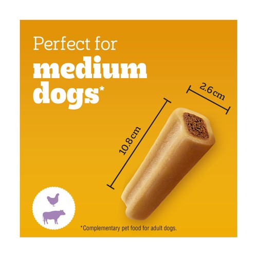 Pedigree Jumbone Adult Medium Dog Treat Beef & Poultry 2 Chews thumbnail 5