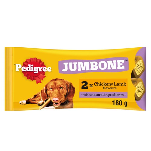 Pedigree Jumbone Adult Medium Dog Treat Chicken & Lamb 2 Chews