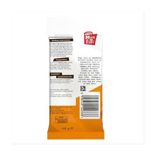 Misfits Twistos Dog Treats with Chicken thumbnail 2
