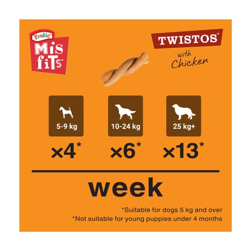Misfits Twistos Dog Treats with Chicken thumbnail 4