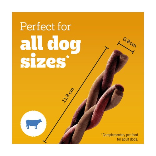 Pedigree Rodeo Adult Dog Treats Beef 7 Sticks thumbnail 2