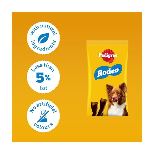 Pedigree Rodeo Adult Dog Treats Beef 7 Sticks thumbnail 3