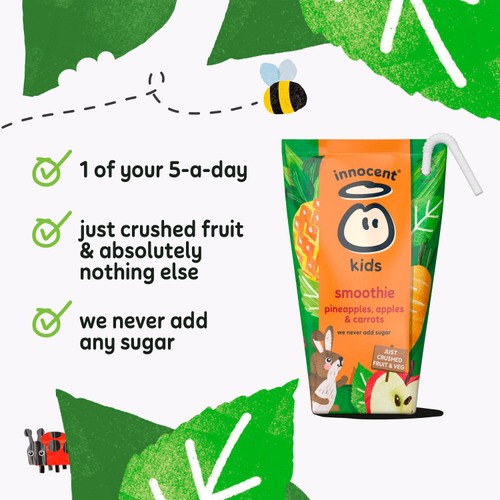 Innocent Smoothies Kids Pineapples, Apples & Carrots thumbnail 2