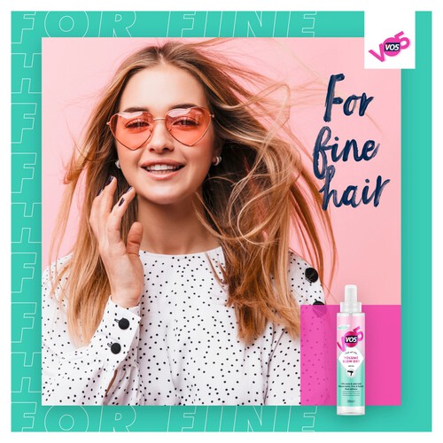 Vo5 Volume Blow Dry Hair Spray 200ml thumbnail 4