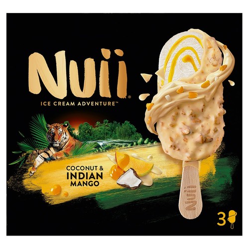 Nuii Coconut & Indian Mango Ice Cream Sticks