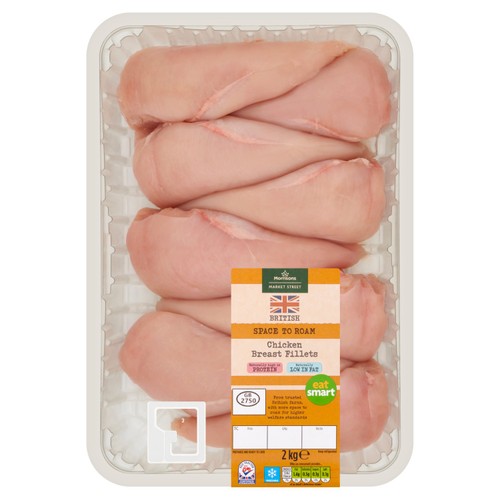Morrisons British Chicken Breast Fillets 2KG