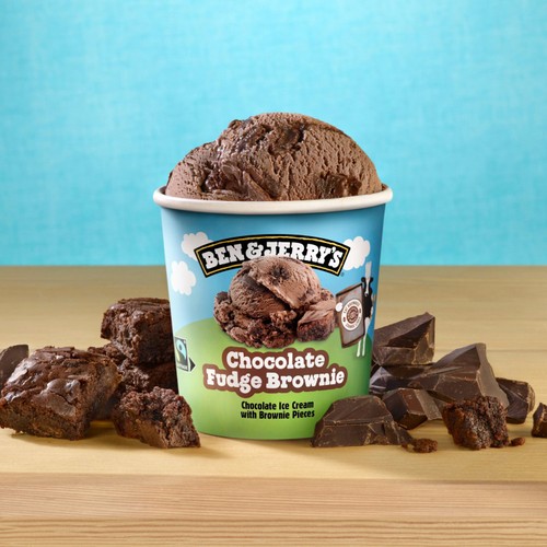 Ben & Jerry's Chocolate Fudge Brownie Ice Cream Tub 465ml thumbnail 3