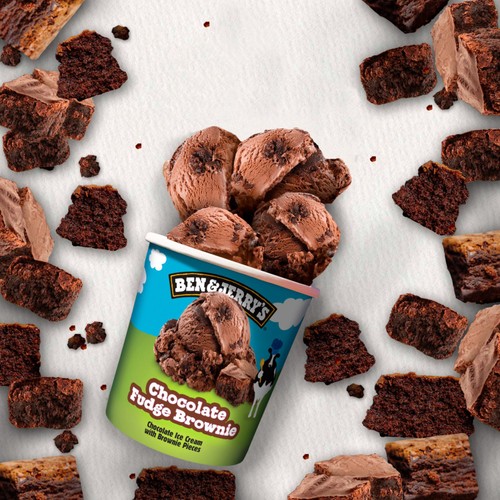 Ben & Jerry's Chocolate Fudge Brownie Ice Cream Tub 465ml thumbnail 4