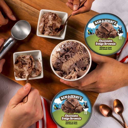 Ben & Jerry's Chocolate Fudge Brownie Ice Cream Tub 465ml thumbnail 5