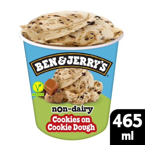 Ben & Jerry's Non Dairy Cookies on Cookie Dough Vegan Ice Cream Tub 465ml