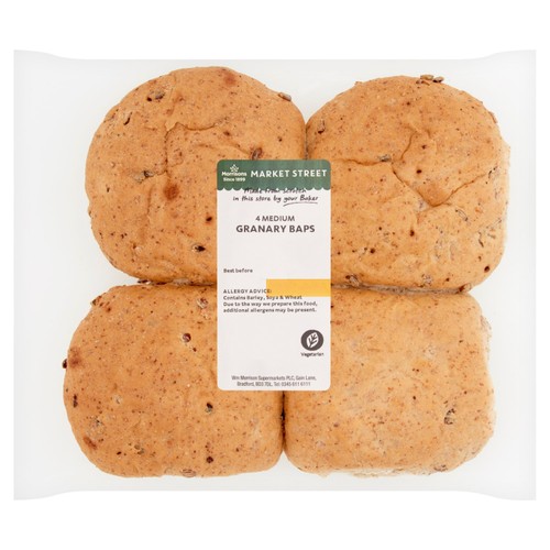 Market Street Medium Granary Baps