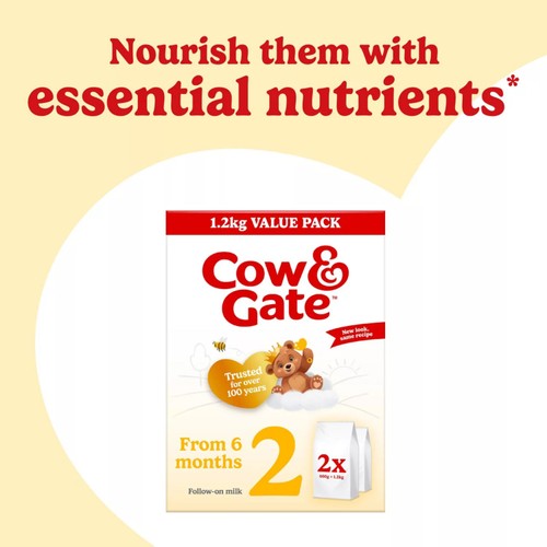 Cow & Gate 2 Follow On Baby Milk Formula Powder 6-12 Months Big Pack thumbnail 4