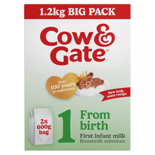 Cow & Gate 1 First Infant Baby Milk Formula Powder from Birth Big Pack
