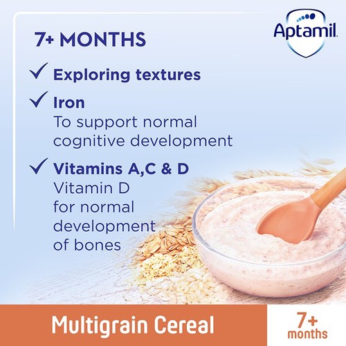 Aptamil Multigrain Porridge Baby Cereal 7+ Months   200g thumbnail 2