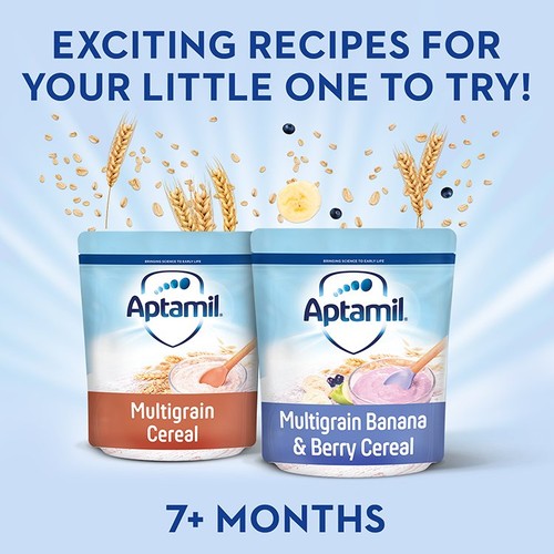 Aptamil Multigrain Porridge Baby Cereal 7+ Months   200g thumbnail 4