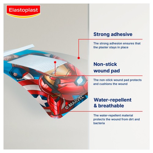 Elastoplast Marvel Kids Assorted Plasters  thumbnail 3