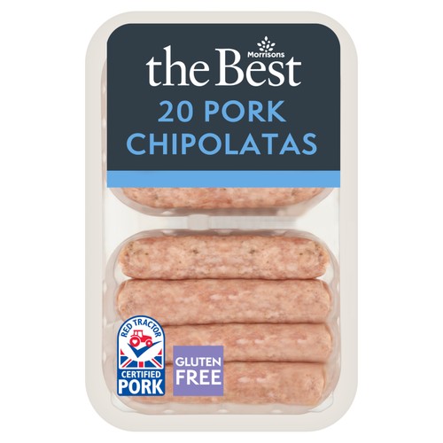 Morrisons The Best 20 Pork Chipolatas 560g