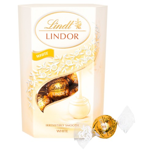 Lindt Lindor White Chocolate Truffles Box 200g thumbnail 2