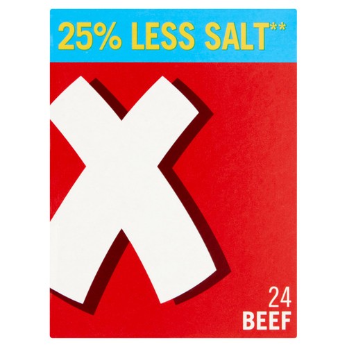 Oxo 25% Less Salt 24 Beef Stock Cubes