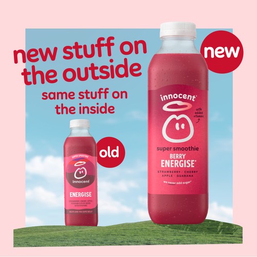 Innocent Berry Energise, Strawberry & Cherry Super Smoothie 750ml thumbnail 5