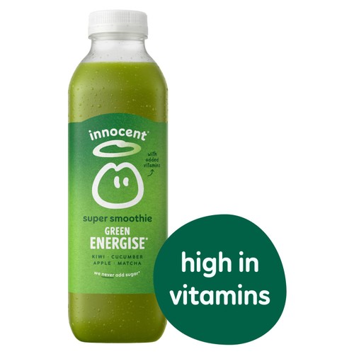 Innocent Green Energise, Kiwi & Cucumber Super Smoothie 750ml thumbnail 2