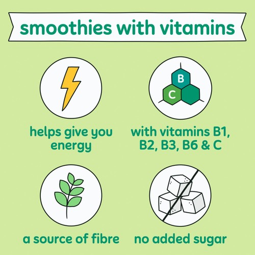 Innocent Green Energise, Kiwi & Cucumber Super Smoothie 750ml thumbnail 3