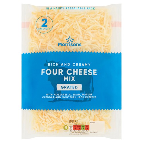 Morrisons Grated Four Cheese Mix 200g