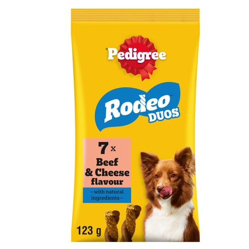 Pedigree Rodeo Duos Adult Dog Treats Beef & Cheese 7 Chews