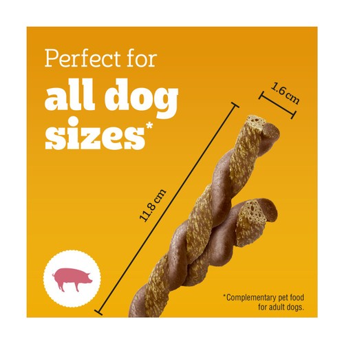 Pedigree Rodeo Duos Adult Dog Treats Chicken & Bacon 7 Chews thumbnail 3