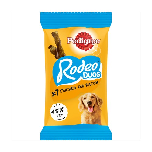 Pedigree Rodeo Duos Adult Dog Treats Chicken & Bacon 7 Chews thumbnail 2