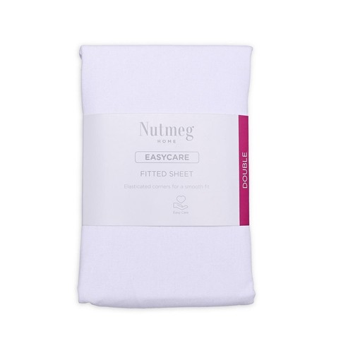Morrisons Easy Care Cotton White Double Fitted Sheet
