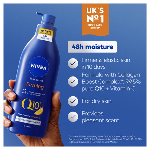 NIVEA Q10 + Vitamin C Firming Body Lotion For Dry Skin thumbnail 3