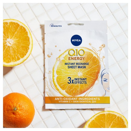 NIVEA Q10 Energy Instant Recharge Face Sheet Mask - 1 Sheet thumbnail 2