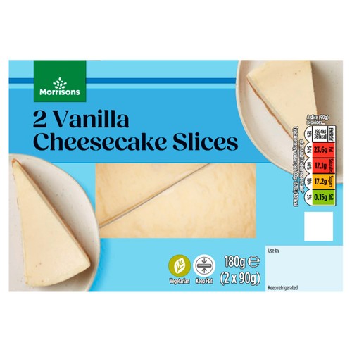 Morrisons 2 Vanilla Cheesecake Slices