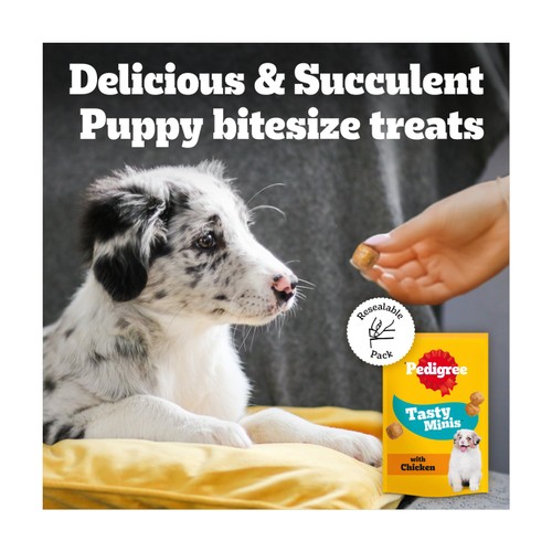 Pedigree Tasty Minis Puppy Dog Treats Chicken Chewy Cubes thumbnail 4