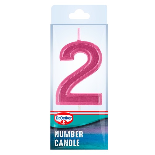 Dr. Oetker Number 2 Candle thumbnail 2