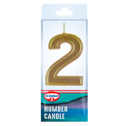 Dr. Oetker Number 2 Candle thumbnail 3