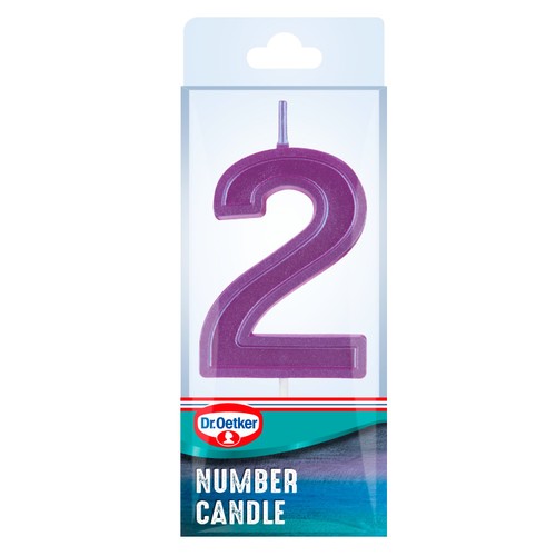 Dr. Oetker Number 2 Candle thumbnail 5