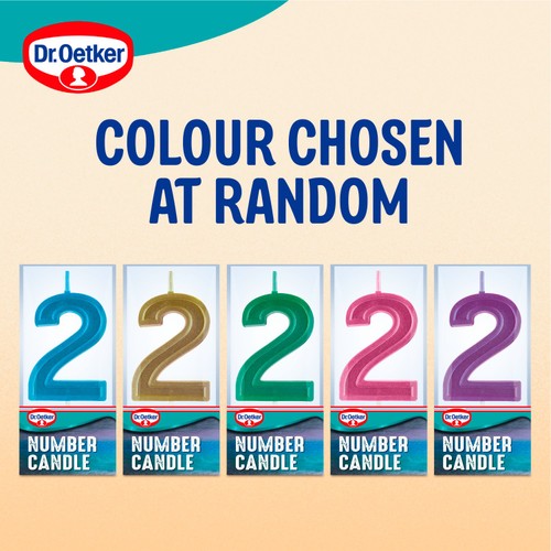 Dr. Oetker Number 2 Candle thumbnail 6