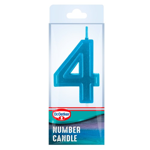 Dr. Oetker Number 4 Candle thumbnail 4