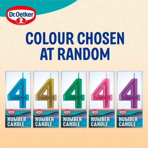 Dr. Oetker Number 4 Candle thumbnail 6