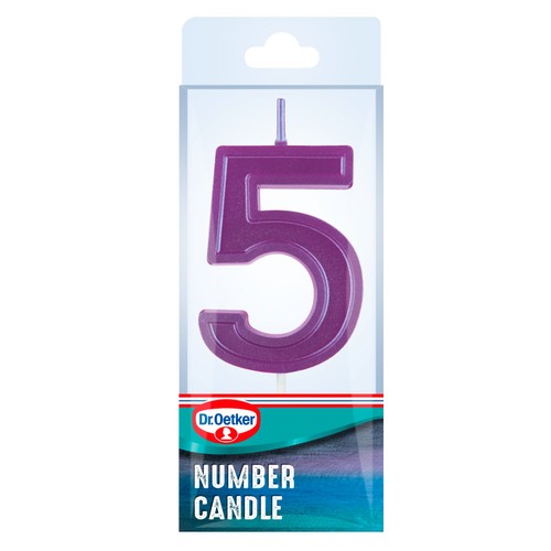 Dr. Oetker Number 5 Candle thumbnail 2