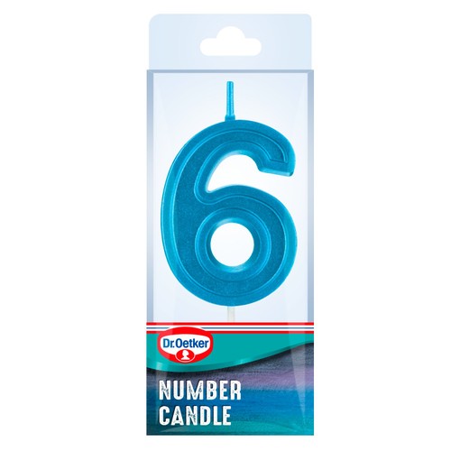Dr. Oetker Number 6 Candle thumbnail 2