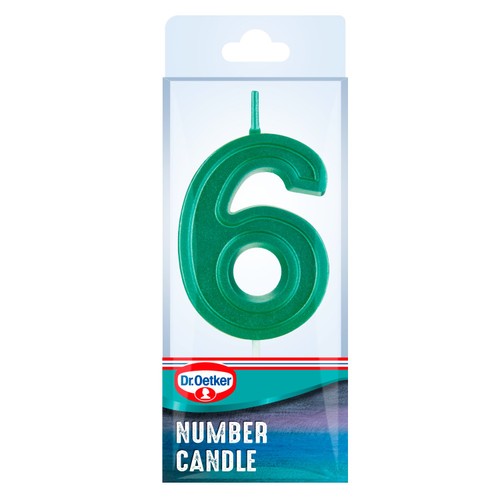 Dr. Oetker Number 6 Candle thumbnail 4