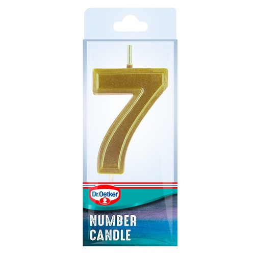 Dr. Oetker Number 7 Candle thumbnail 3