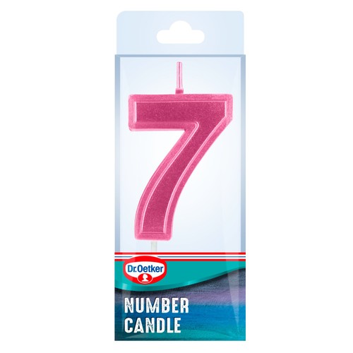 Dr. Oetker Number 7 Candle thumbnail 4